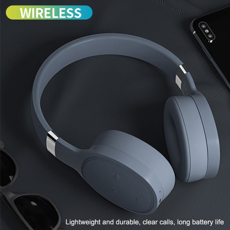 VJ087 Folding Wireless Sports Bluetooth Gaming Headset(Grey)