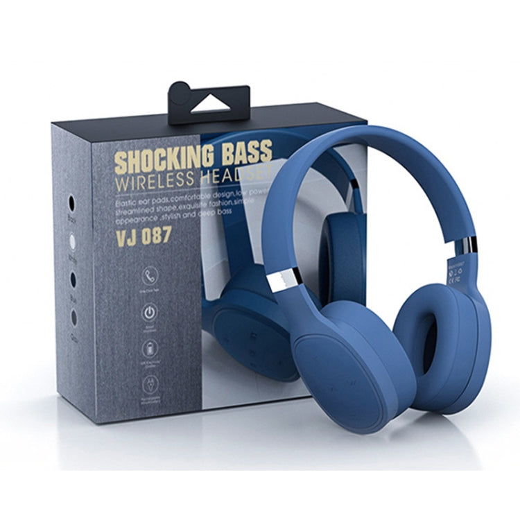 VJ087 Folding Wireless Sports Bluetooth Gaming Headset(Grey)