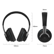 H2 Colorful Luminous Subwoofer Folding Retractable Card Wireless Bluetooth Headset(White)
