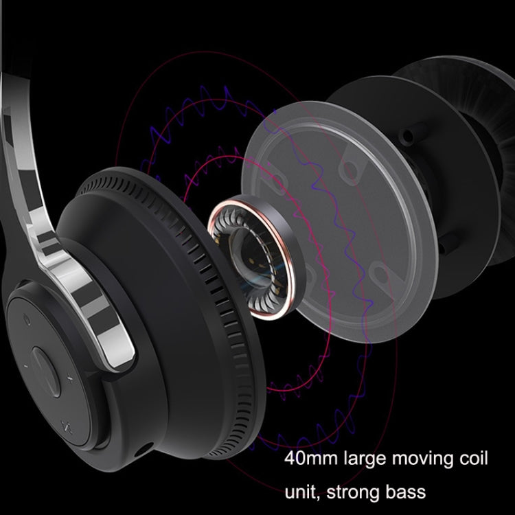 H2 Colorful Luminous Subwoofer Folding Retractable Card Wireless Bluetooth Headset(White)