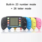 Large Screen Children Handheld Game Console Electronic Toys(Blue)