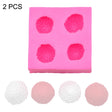 2 PCS Fondant Chocolate Cake Decorating Strawberry Silicone Mold(Pink) - free shipping - PMC TechLife - Order now!
