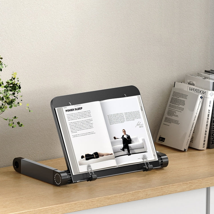 L03 Adjustable Lifting Reading Rack Book Holder Laptop Stand,Style��� Single Section Black
