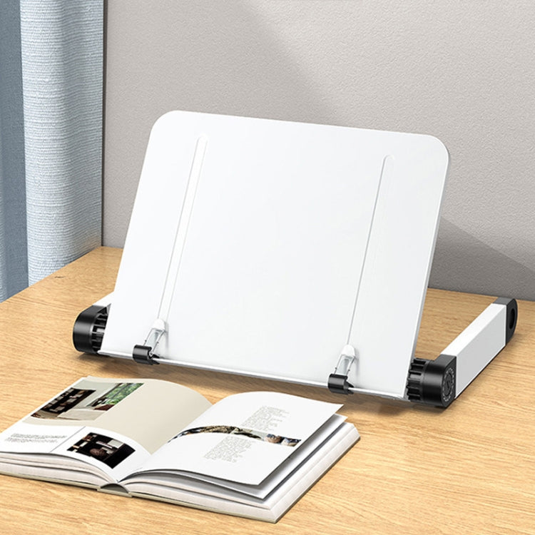 L03 Adjustable Lifting Reading Rack Book Holder Laptop Stand,Style��� Single Section Black