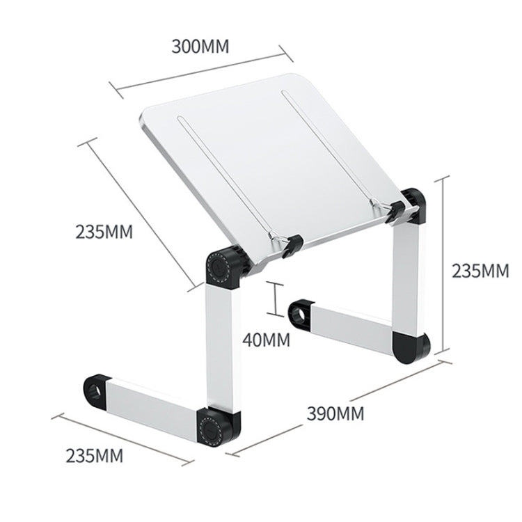L03 Adjustable Lifting Reading Rack Book Holder Laptop Stand,Style��� Single Section Black