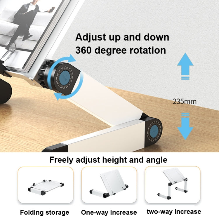 L03 Adjustable Lifting Reading Rack Book Holder Laptop Stand,Style��� Single Section Black