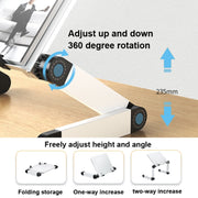 L03 Adjustable Lifting Reading Rack Book Holder Laptop Stand,Style��� Single Section Black