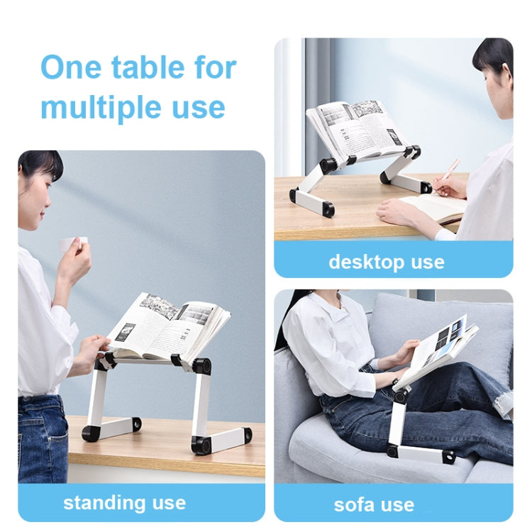 L03 Adjustable Lifting Reading Rack Book Holder Laptop Stand,Style��� Single Section Black