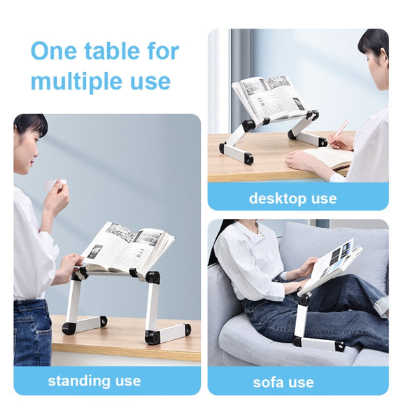 L03 Adjustable Lifting Reading Rack Book Holder Laptop Stand,Style��� Single Section Black