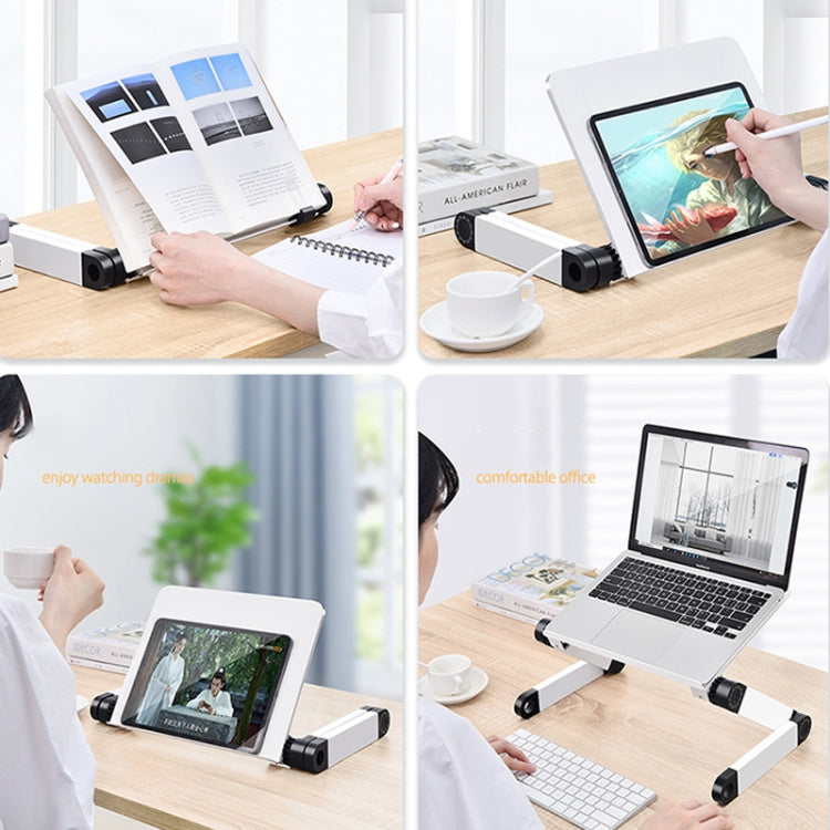 L03 Adjustable Lifting Reading Rack Book Holder Laptop Stand,Style��� Single Section Black