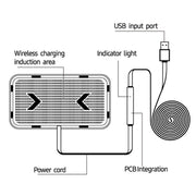 POLMXS C12 Car Anti-Slip Wireless Charger