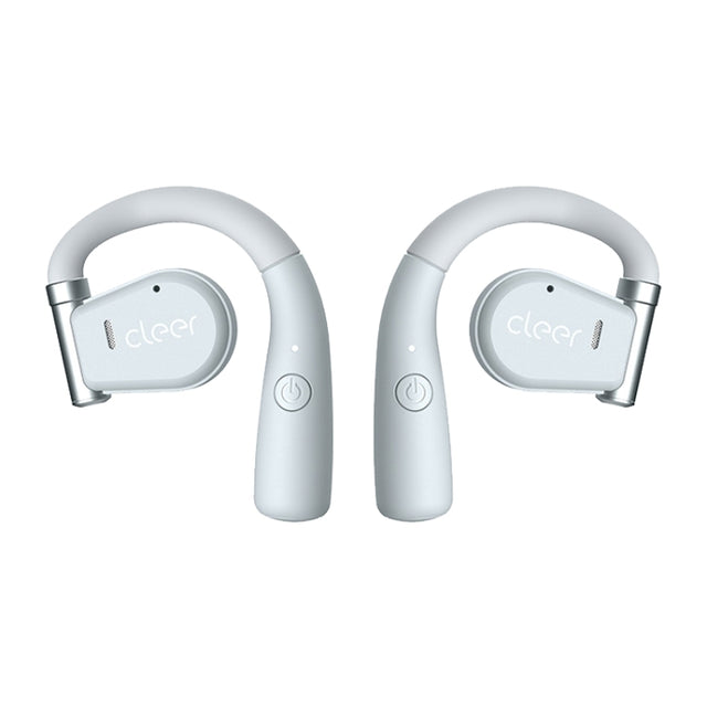 Cleer Call Noise Cancelling Music Gaming Swivel Over-Ear Wireless Bluetooth Earphones(White)