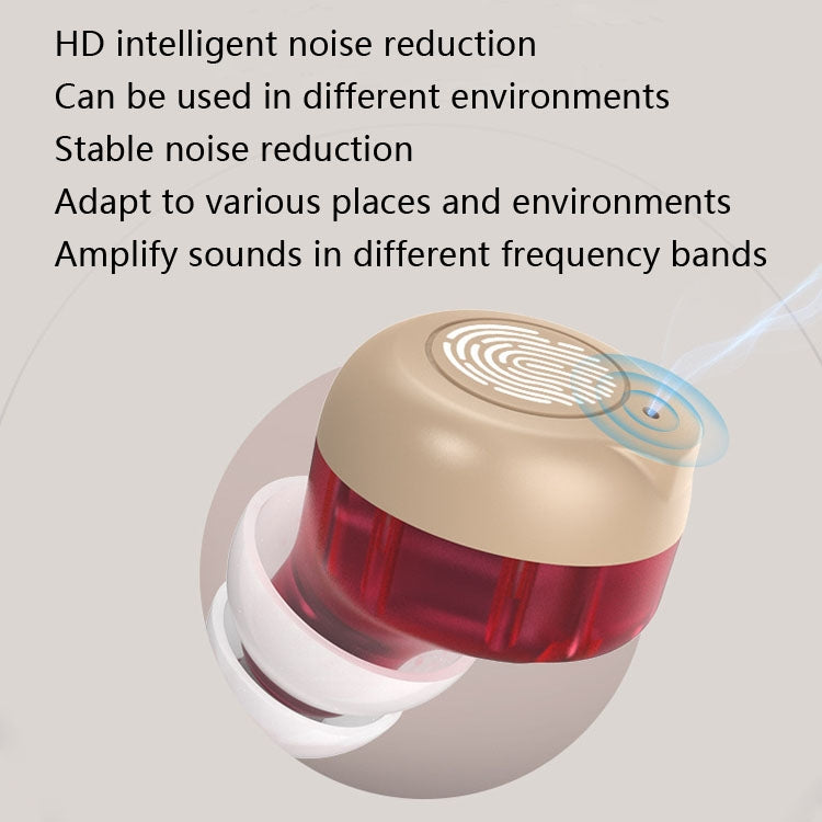 Older Young Sound Amplifier Sound Collector Hearing Aid(Black)