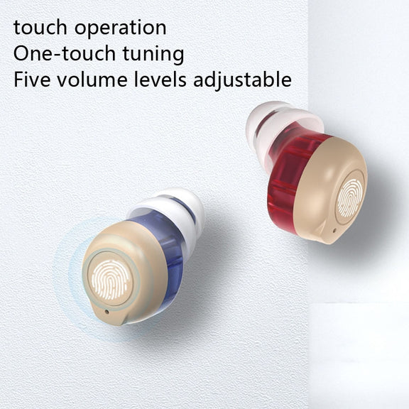 Older Young Sound Amplifier Sound Collector Hearing Aid(Black)