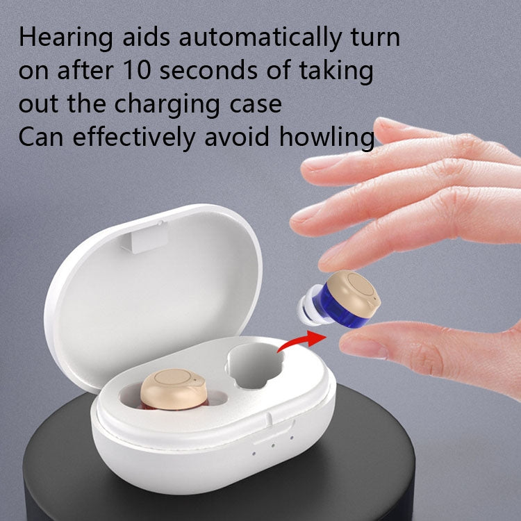 Older Young Sound Amplifier Sound Collector Hearing Aid(Black)
