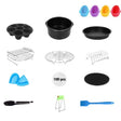 13 PCS/Set 8 inch Air Fryer Baking Accessories Set - Cooktop Parts by PMC TechLife | Online Shopping South Africa | PMC TechLife | Buy Now Pay Later Mobicred