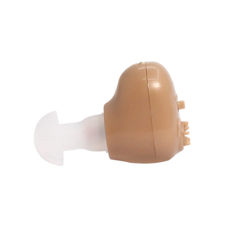 Elderly Sound Amplifier Portable Ear Canal Rechargeable Hearing Aid, Specification: US Plug(Skin Color)
