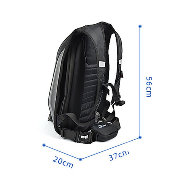 MOTOCENTRIC 11-MC-0077 Motorcycle EVA Turtle Shell Shape Riding Backpack(Black)