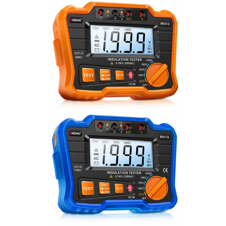 ANENG MH10 Digital High Precision Insulation Resistance Tester(Orange)