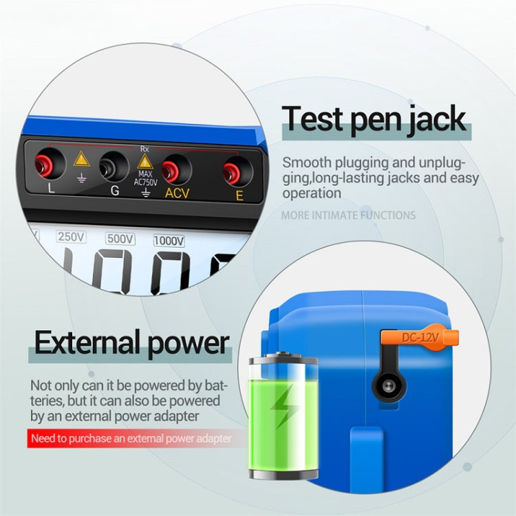 ANENG MH10 Digital High Precision Insulation Resistance Tester(Orange)
