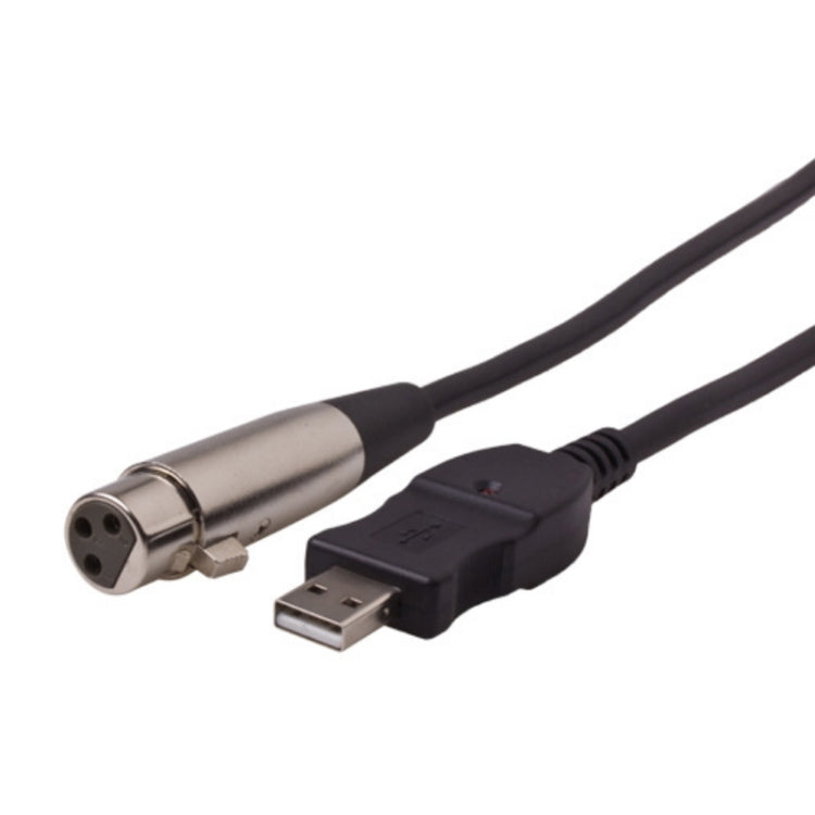 3m Microphone Connection Computer Cable USB To XLR(Black)