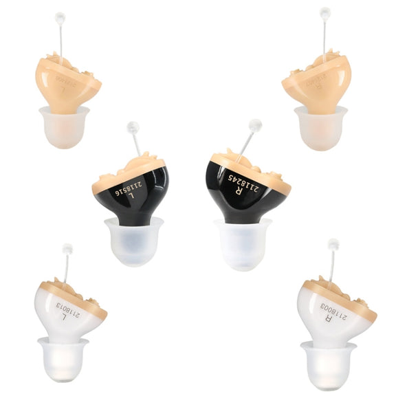 Battery Type Digital Noise Reduction Hearing Aid Elderly Sound Amplifier(Black Left Ear)