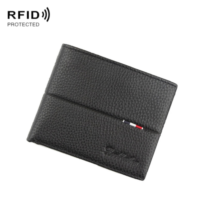 Baweisi A-6595-1 Men Casual Short RFID Wallet Multifunctional Card Holder