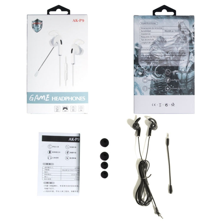 3.5mm Interface Mobile Phone Wire Control Headphones(Black)