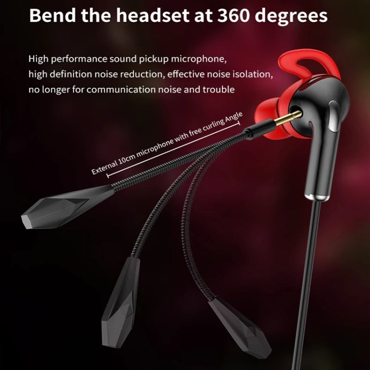 3.5mm Interface Mobile Phone Wire Control Headphones(Black)