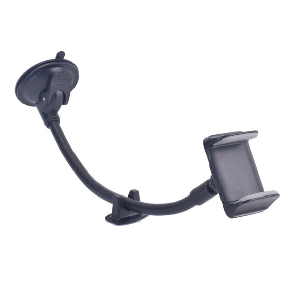 2 PCS Suction Cup Long Soft Hose Windshield Car Mobile Phone Clip Bracket(Gray Box Packaging)