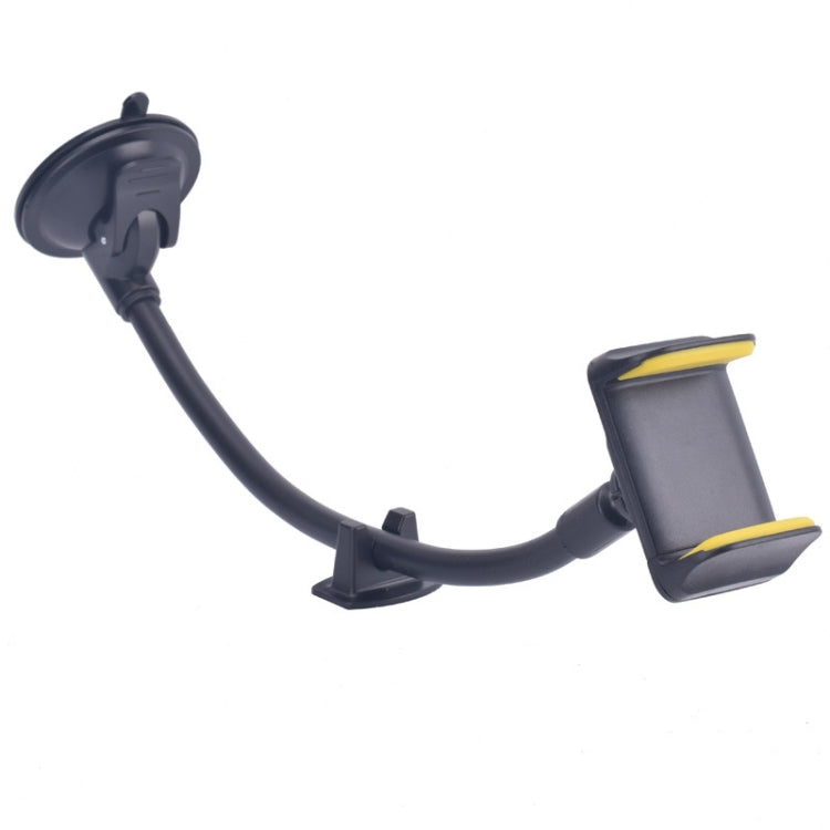 2 PCS Suction Cup Long Soft Hose Windshield Car Mobile Phone Clip Bracket(Yellow Box Packaging)