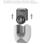 Hands-free Wearable Micro-mesh Nebulizer for Adults and Children ,Style: With EU Plug(Silver White)