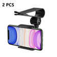 2 PCS Car Sun Visor Bracket Car Mobile Phone Buckle Holder(Black) - Car Holders by PMC TechLife | Online Shopping South Africa | PMC TechLife