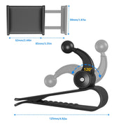2 PCS Car Sun Visor Bracket Car Mobile Phone Buckle Holder(Black)