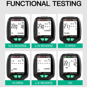 FUYI FY1881 High Precision Power Polarity Phase Socket Tester(EU Plug)