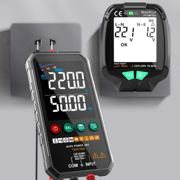 FUYI FY1881 High Precision Power Polarity Phase Socket Tester(EU Plug)
