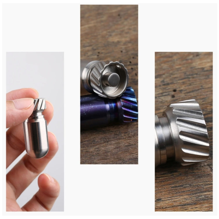 Portable Pure Titanium Mini Water-resistant Warehouse Sealed Jar Pill Box, Color: Primary Color