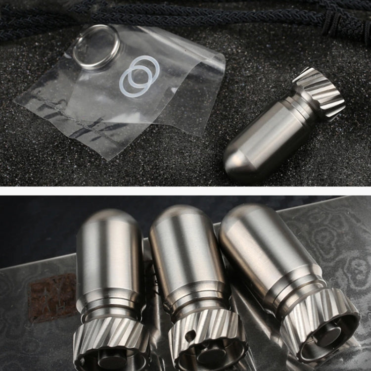 Portable Pure Titanium Mini Water-resistant Warehouse Sealed Jar Pill Box, Color: Primary Color