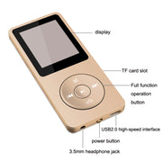 Card Ultra-thin Lossless MP4 Player With Screen(Black)