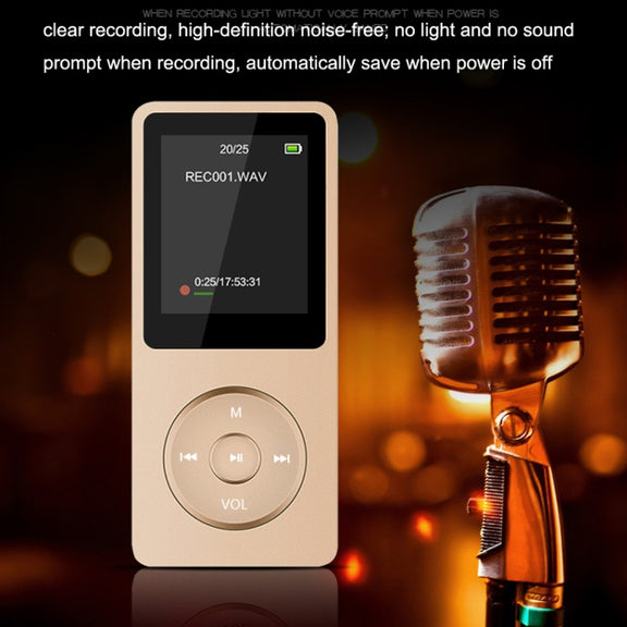 Card Ultra-thin Lossless MP4 Player With Screen(Black)