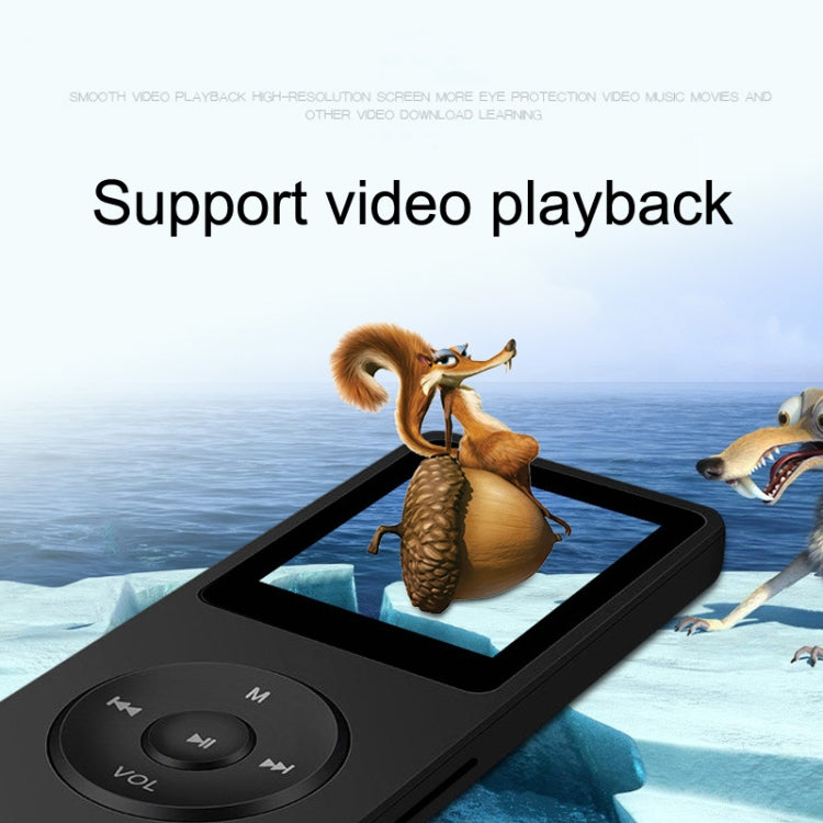 Card Ultra-thin Lossless MP4 Player With Screen(Black)