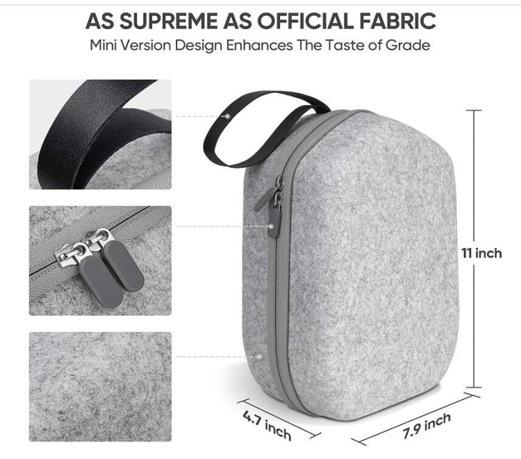 Portable VR Glasses Storage Case For Oculus Quest 2(Gray)
