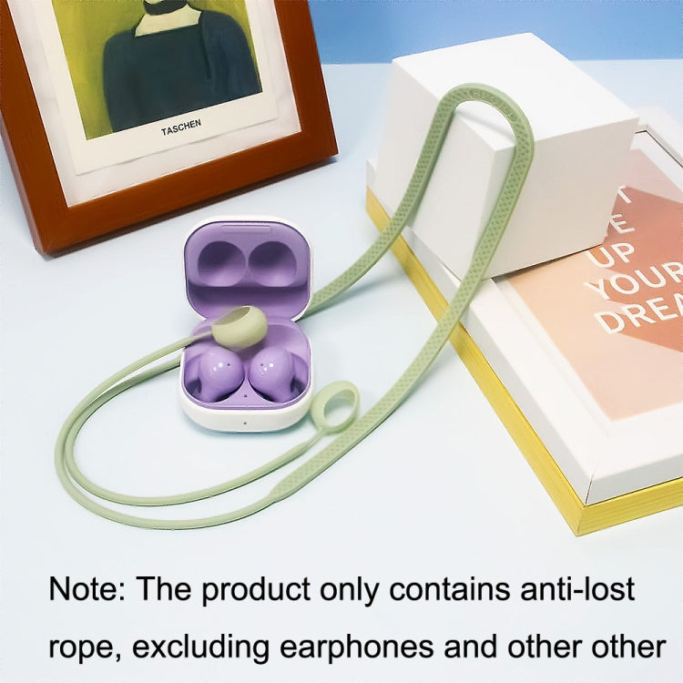 2 PCS Bluetooth Earphone Silicone Anti-Lost Cord For Samsung Glaxy Buds 2(White)