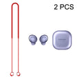 2 PCS Bluetooth Earphone Silicone Anti-Lost Cord For Samsung Glaxy Buds Pro(Red) - Anti-lost & Holder by PMC TechLife | Online Shopping South Africa | PMC TechLife
