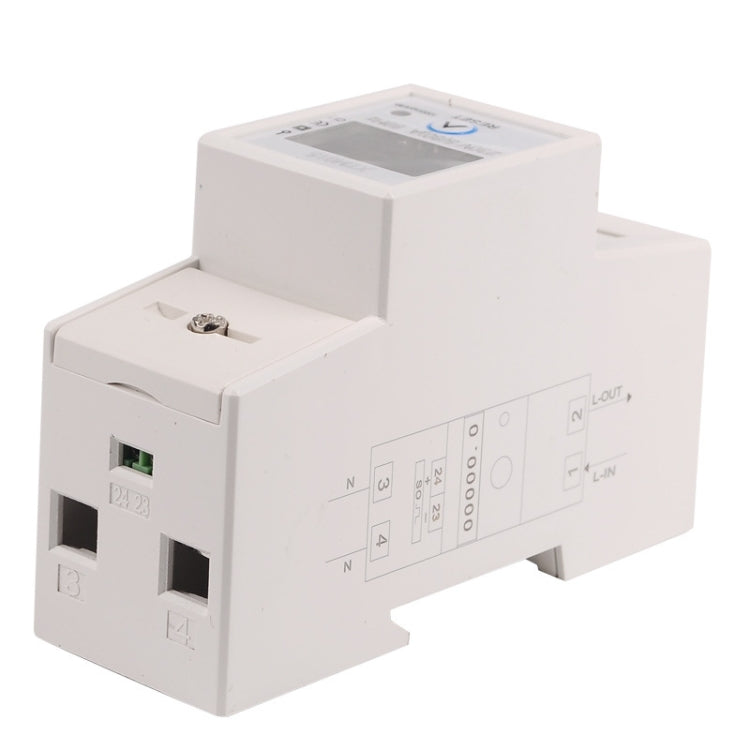 SINOTIMER DDS015 Backlight Display Single-phase Household Rail Energy Meter 5-80A 230V