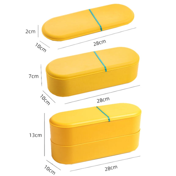Household Battery Storage Box Data Cable Charger Storage Organizer Box, Color: Gray White Double Layer