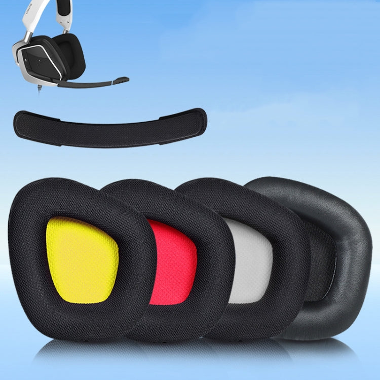2 PCS Replacement Earpads for Corsair Void Pro Elite,Style:  Gray Bottom Grid