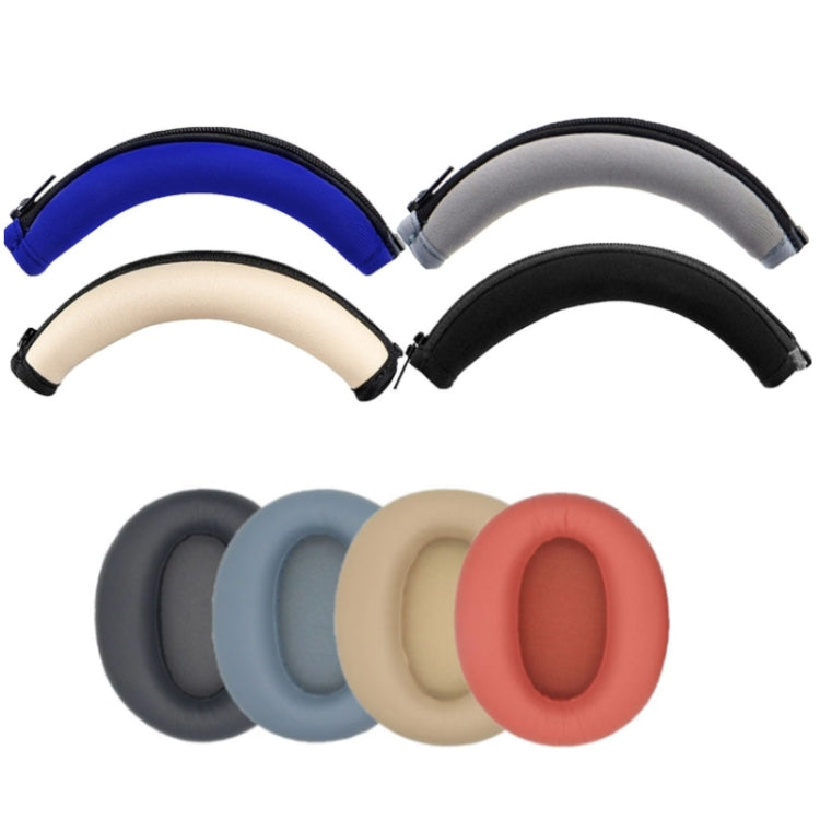 2 PCS Headset Earmuffs Sponge Cover for Edifier W820nb,Style: Blue