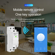 SINOTIMER TM607 Intelligent Wifi Timer Mobile App Home Rail Remote Control Time Switch 80A 85-300V