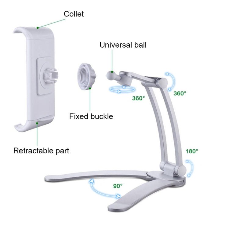 PB-41E Desktop Phone Tablet Lazy Folding Stand(Black)
